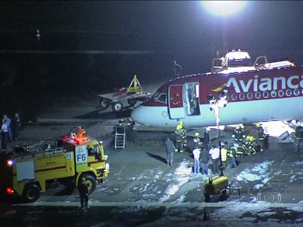 BOMBEIROS CIVIS DE BRASLIA SOCORREM AVIO DA AVIANCA