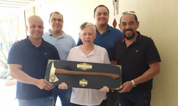 FENABCI - NO RIO GRANDE DO SUL -  HOMENAGEANDO PRESIDENTE DO SINDICATO